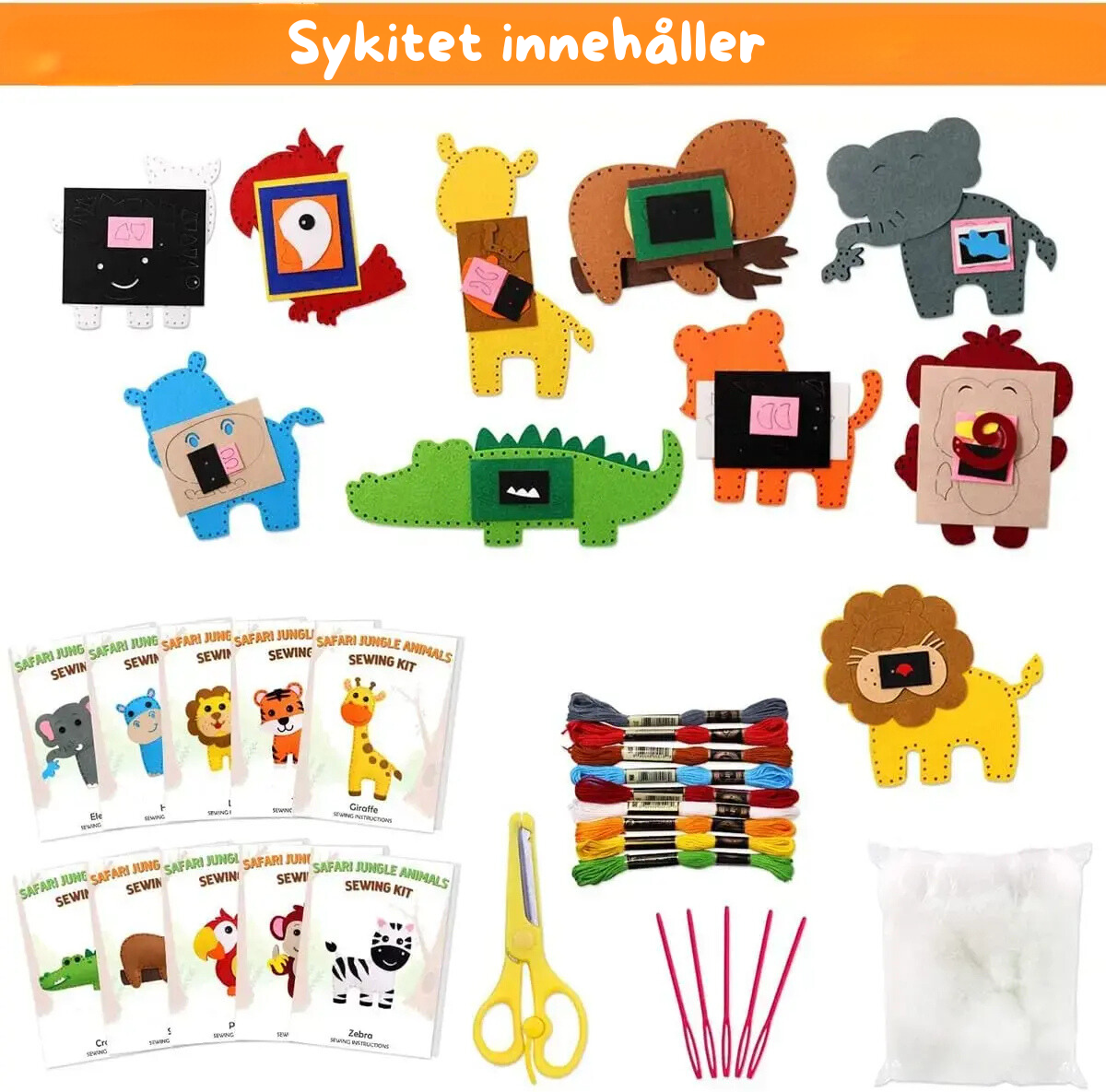 Sy med nöje - Djungeldjur