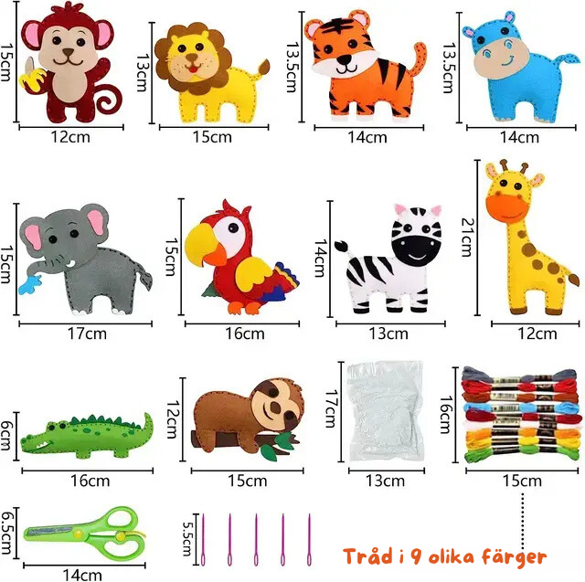 Sy med nöje - Djungeldjur